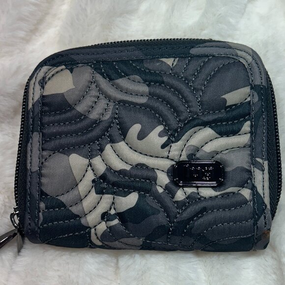 lug Handbags - EUC Lug Splits RFID Zip Around Accordion Wallet - Camo Midnight